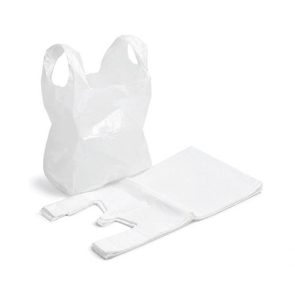 BB MEDIUM WHITE BAGS 11X17X21 - (V20)