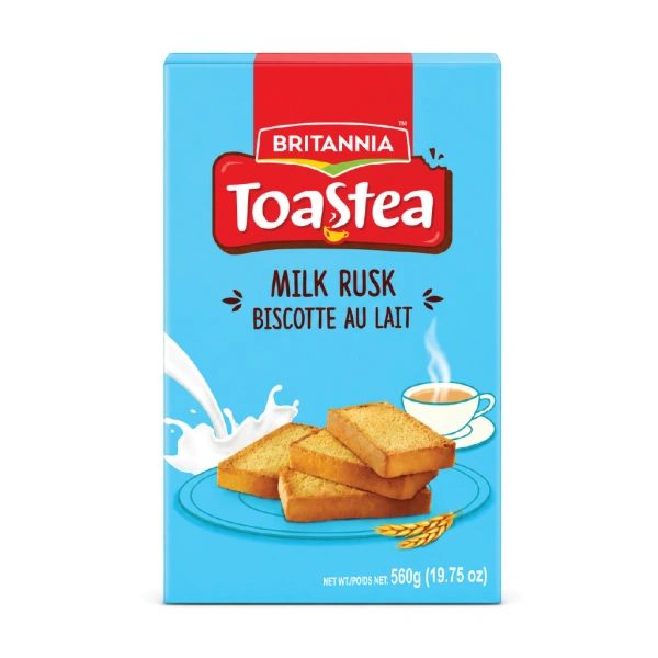 BRITANNIA TOASTEA MILK RUSK 6X560GM PM-£2.99