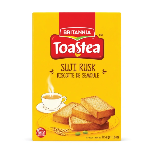 BRITANNIA TOASTEA SUJI WHEAT RUSKS 6X610GM PM £2.99