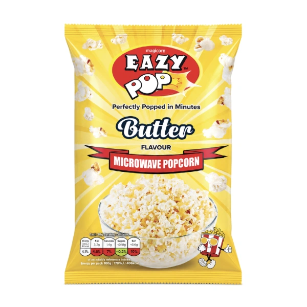 EASY POP MICROWAVE BUTTER POPCORN 16X85GM