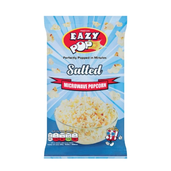 EASY POP MICROWAVE SALTED POPCORN 16X85GM