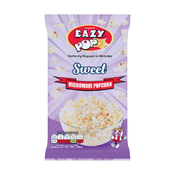 EASY POP MICROWAVE SWEET POPCORN 16X85GM