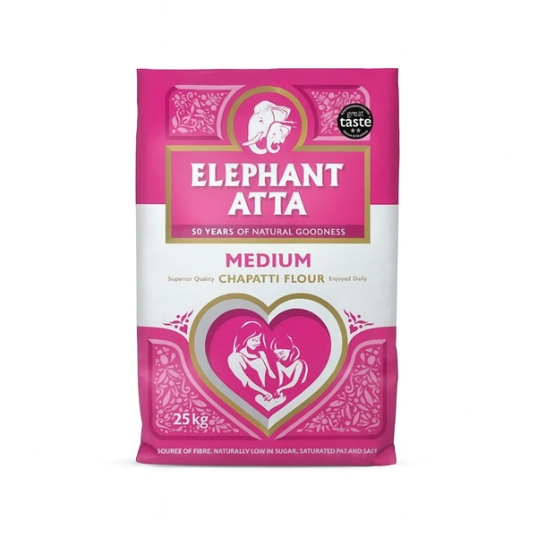 ELEPHANT ATTA MEDIUM (CHAPATTI FLOUR) 25KG PM £15.99