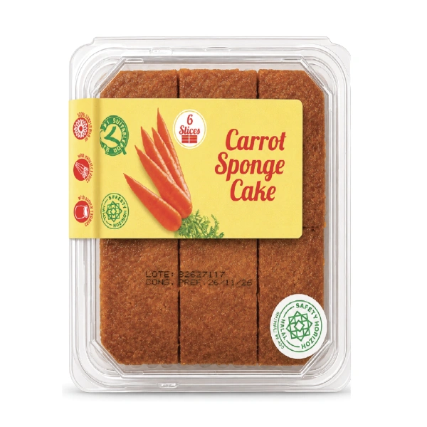 GIMAR CARROT SPONGE CAKE 4X360GM