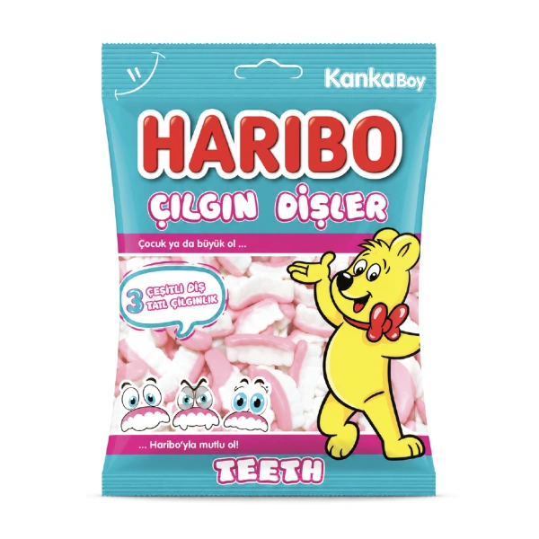 HARIBO TEETH (BROWN) 24X80GM - (V20)