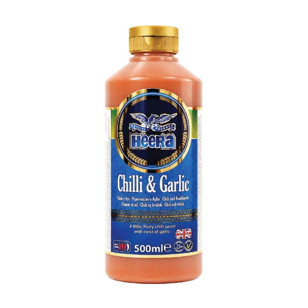 HEERA CHILLI & GARLIC SAUCE 12X500ML