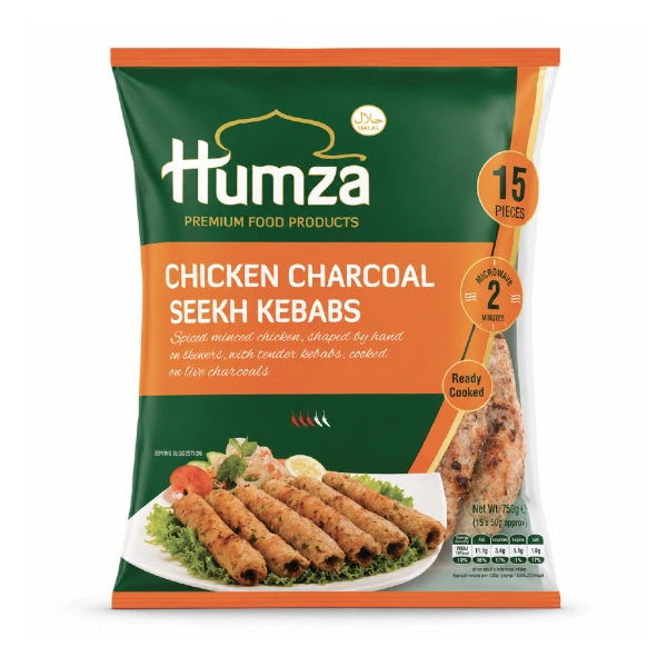 HUMZA CHICKEN COAL KEBAB 750G 15P (UNIT)