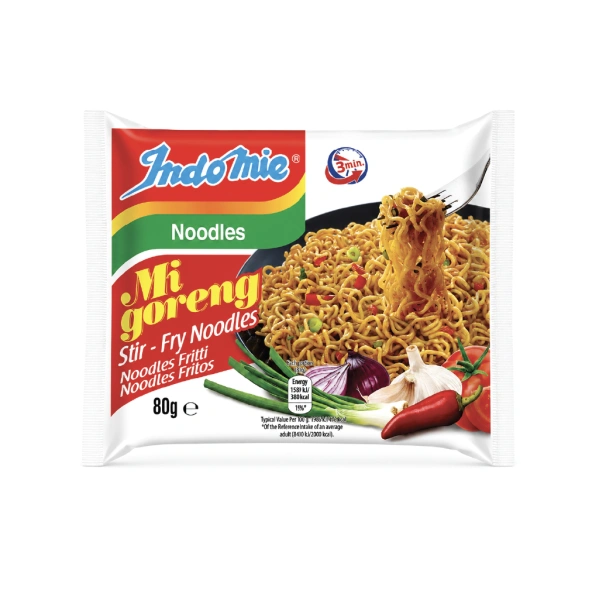 INDOMIE MIGORENG NOODLES (BROWN) 8X5X80GM