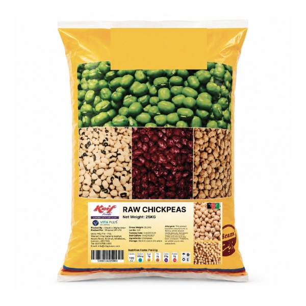 KAIF CHICKPEAS (RAW) LARGE 9MM 25KG