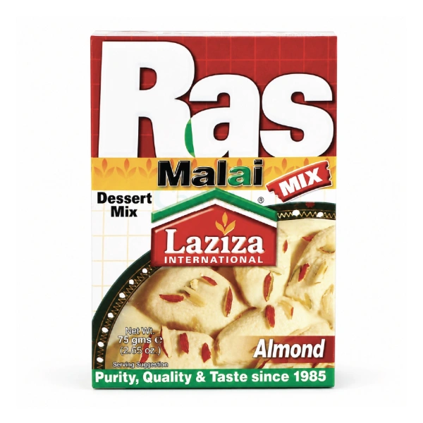 LAZIZA ALMOND RASMALAI DESSERT MIX 75GM