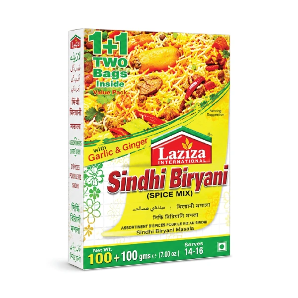 LAZIZA SINDHI BIRYANI MASALA 6X130GM