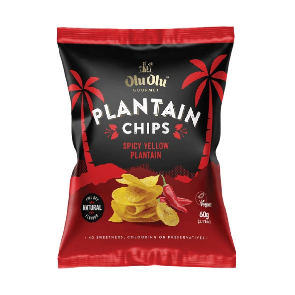 OLU OLU CHILLI RED PLANTAIN CHIPS 24X60GM