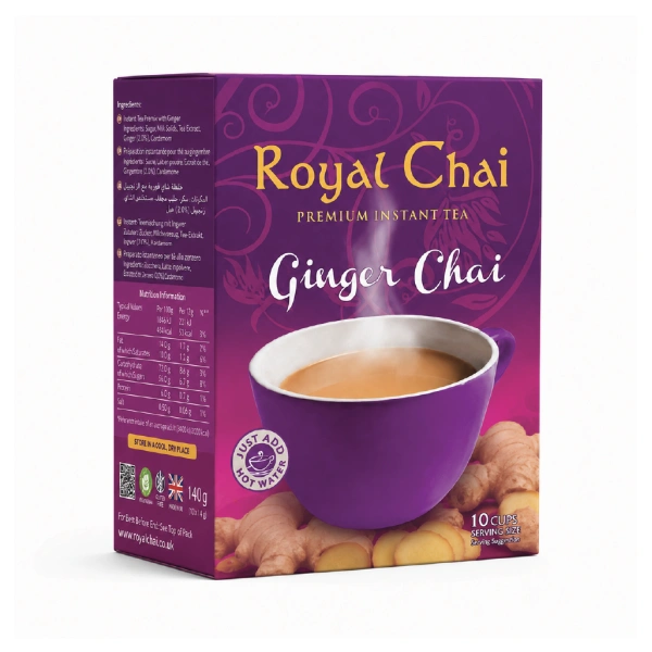 ROYAL CHAI GINGER (UNSWEETENED) 8X180GM