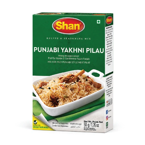 SHAN PUNJABI YAKHNI PILAU MASALA 12X50GM