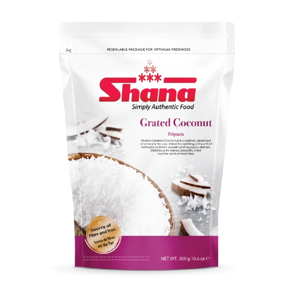 SHANA GRATTED COCONUT 12X300GM