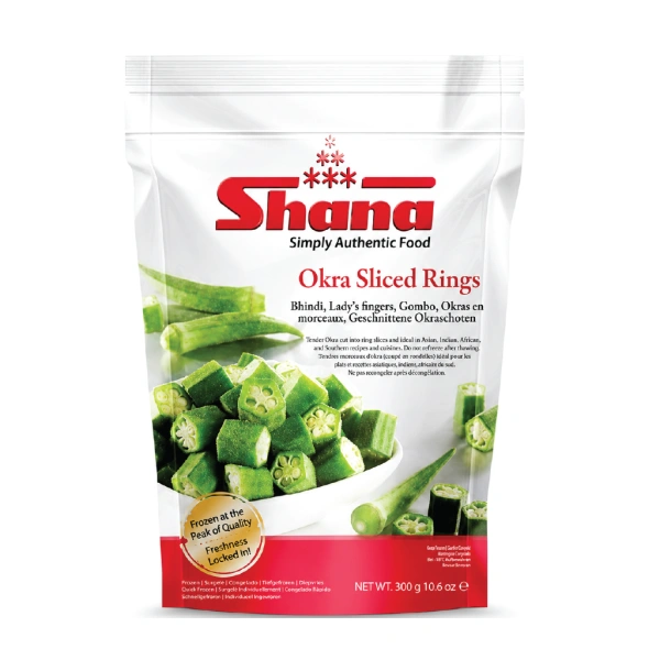 SHANA VEG OKRA SLICED RINGS 12X300GM