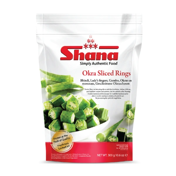 SHANA VEG OKRA SLICED RINGS 300GM