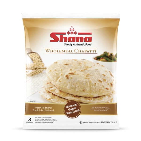 SHANA WHOLEMEAL PLAIN CHAPATI 8PC