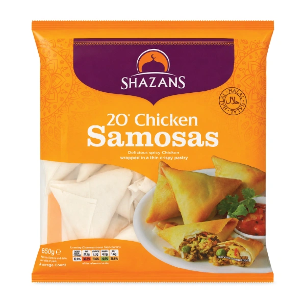 SHAZANS CHICKEN SAMOSA 20PC