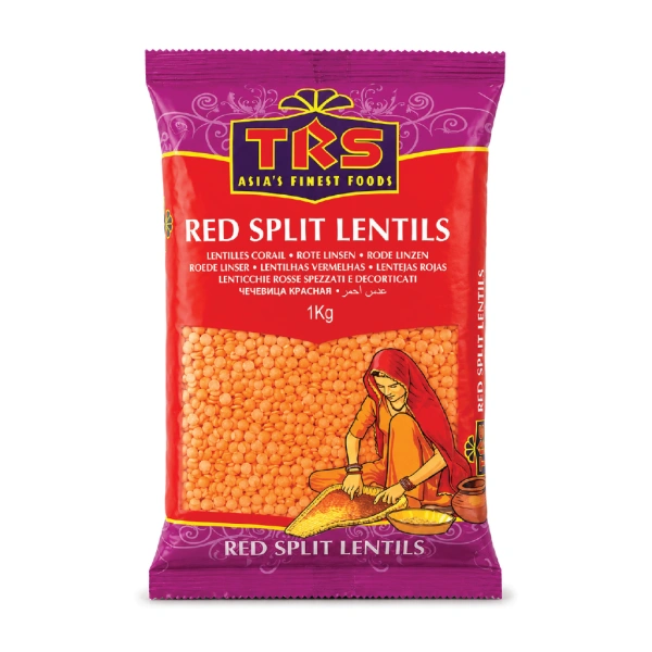 TRS RED SPLIT LENTILS 10X1KG (S4)