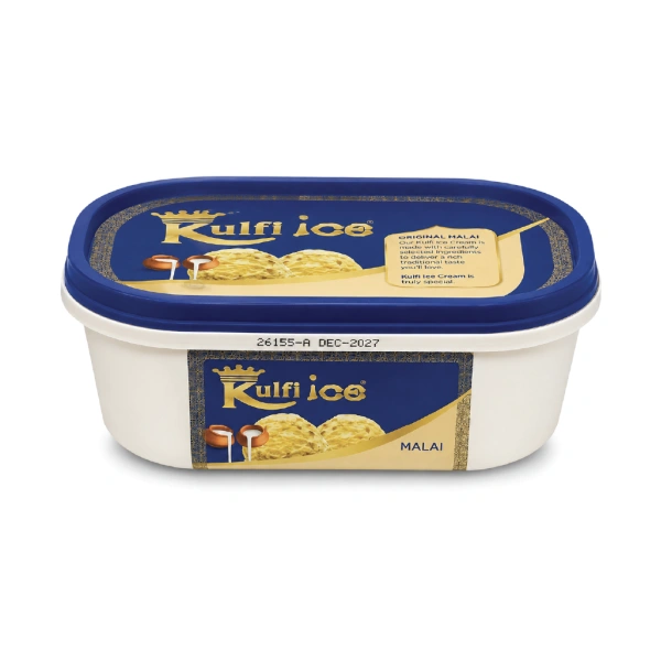 TUBZEE KULFI ICE ORIGINAL MALAI ICE CREAM TUB 8X1LTR - (V20)