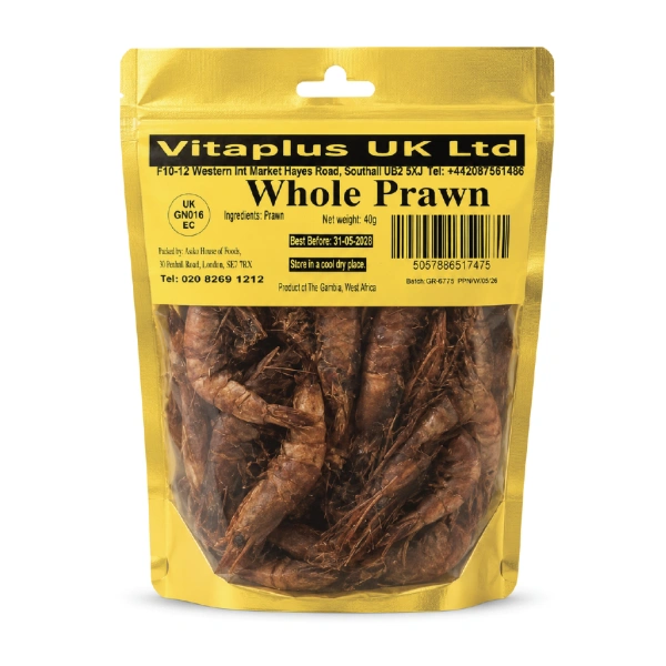 VITAPLUS WHOLE PRAWNS 10X40GM