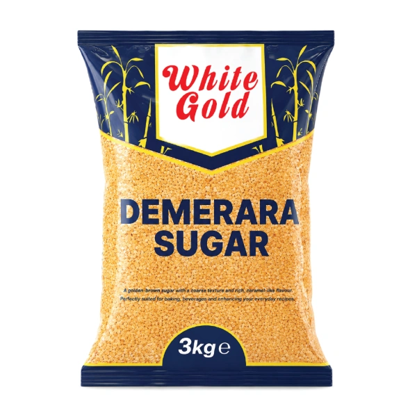 WHITE GOLD DEMERARA SUGAR 4X3KG