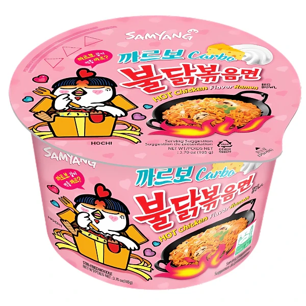 BULDAK CARBONARA FLAVOUR RAMEN BIG BOWL 16X105GM
