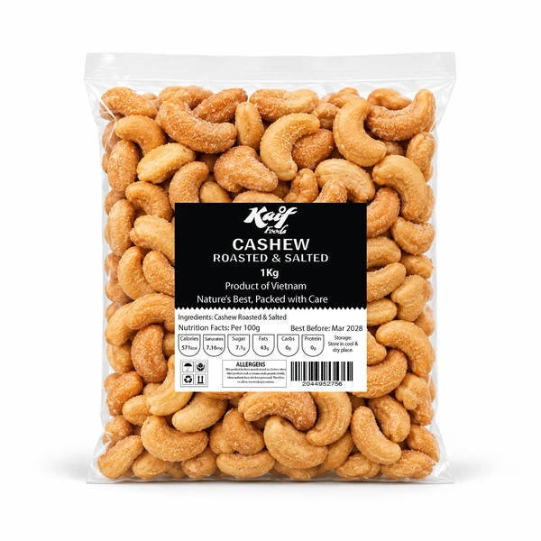 KAIF CASHEW ROASTED & SALTED 1KG