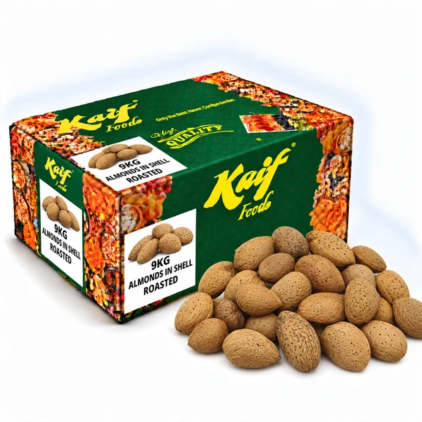 KAIF ALMONDS IN SHELL ROASTED 9KG