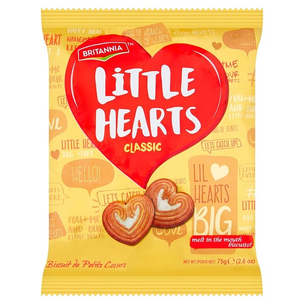 BRITANNIA LITTLE HEARTS 75GM