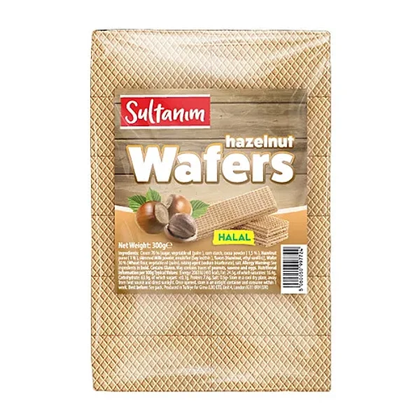 SULTANIM HAZELNUT WAFERS (HALAL) 12X300GM