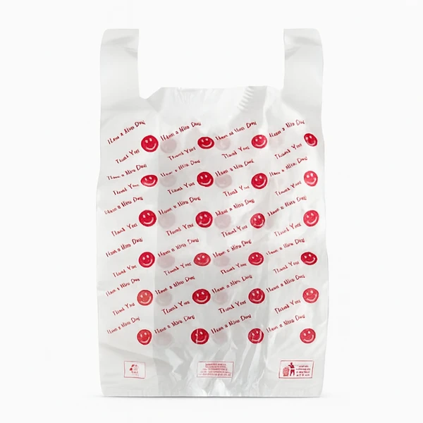 BB MEDIUM SMILEY BAGS 11X17X21 - (V20)