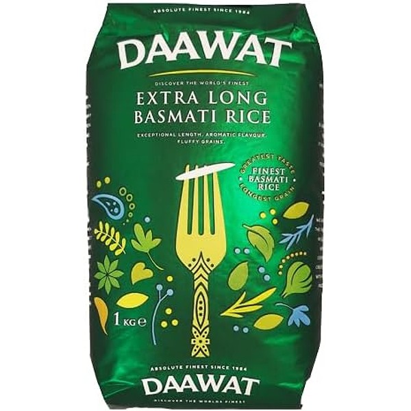 DAAWAT EX-LONG BASMATI RICE 6X1KG PM-£3.49