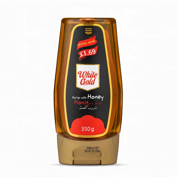 WHITE GOLD HONEY SYRUP 12X350GM PM £1.69