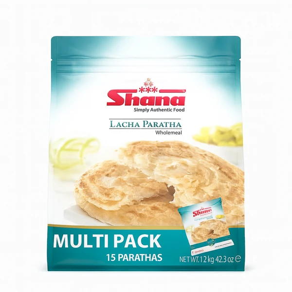 SHANA LACHA PARATHA WHOLEMEAL FAMILY 6X15PCSX80GM