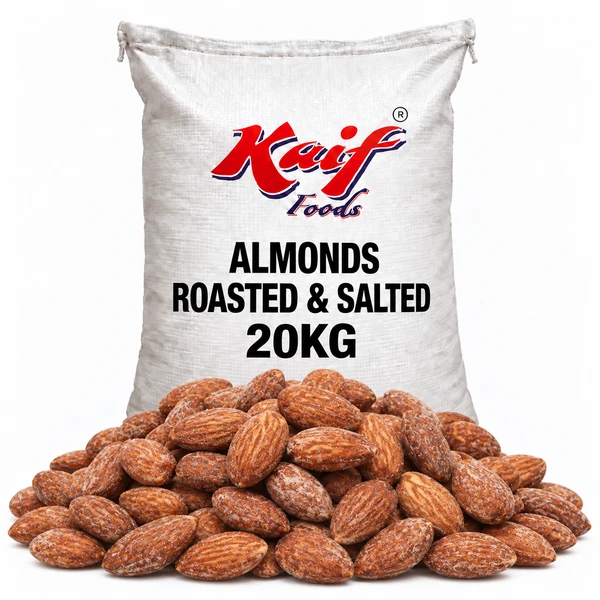 KAIF ALMONDS ROASTED & SALTED 20KG