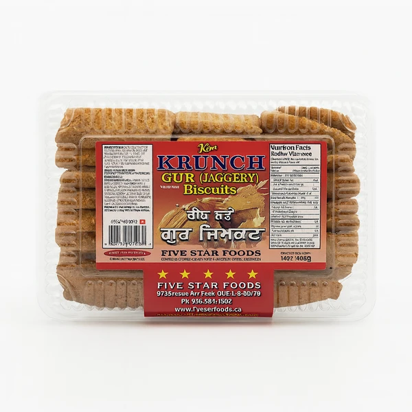 NEW KRUNCH GUR BISCUITS 8X800GM