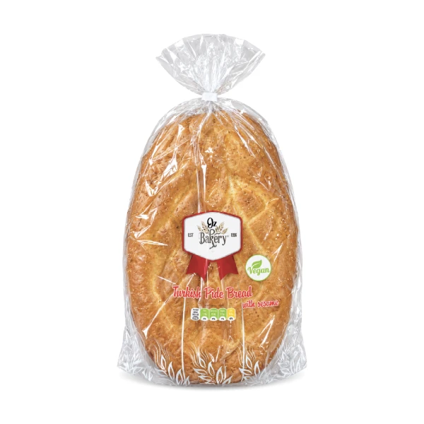 OZ TURKISH PIDE BREAD WITH SESAME 450GM
