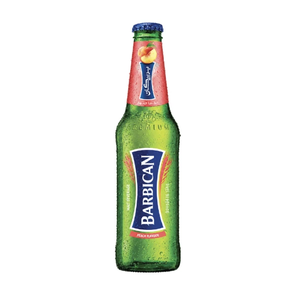 BARBICAN PEACH DRINK (GLASS BOTTLE) 24X330ML - (V20)