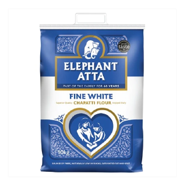 ELEPHANT ATTA WHITE FLOUR  (CHAPATTI FLOUR) 25KG PM-&pound;19.99