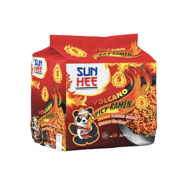 SUN HEE VOLCANO RAMEN FAMILY PACK 6X(5X140GM)