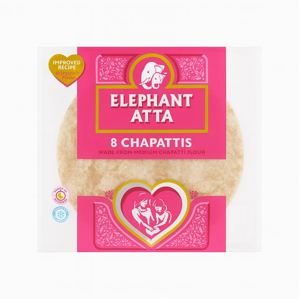 ELEPHANT ATTA CHAPATIS  12X8PC