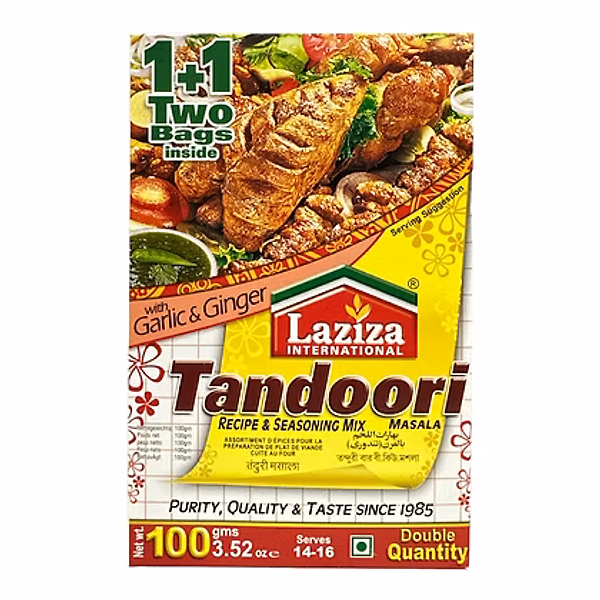 LAZIZA TANDOORI BBQ MASALA  6X100GM