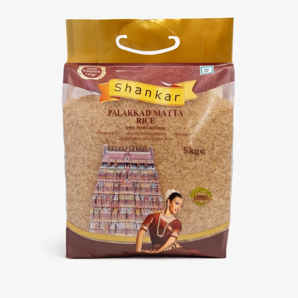 SHANKAR PALAKADAN MATTA RICE 5KG (PM £8.99)