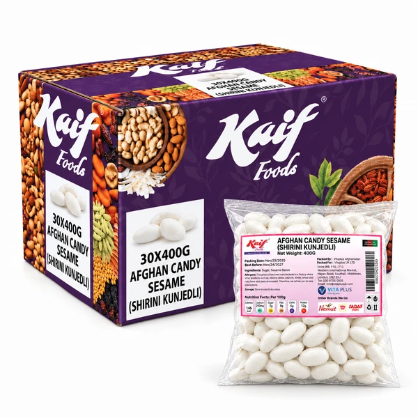 AFGHAN CANDY SESAME (SHIRINI KUNJEDLI) - 30X400G