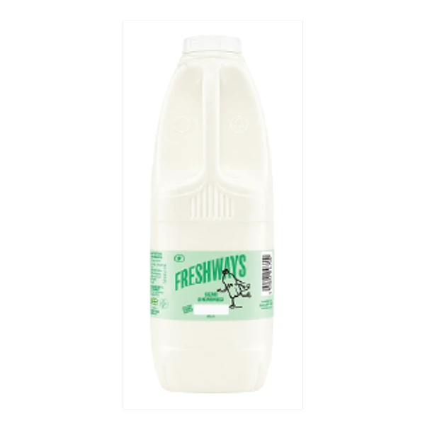 FRESHWAYS SEMI SKIMMED MILK 2LTR