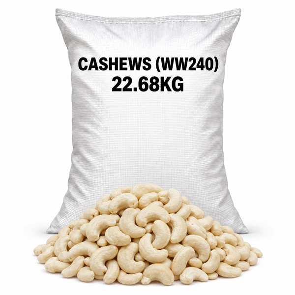 CASHEWS (WW240) 22.68KG
