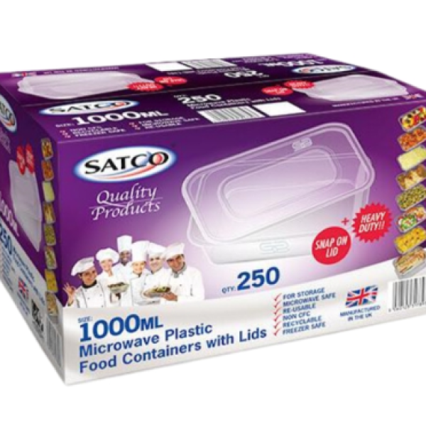 SATCO CONTAINERS & LIDS 250X1000ML