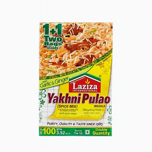 LAZIZA YAKHNI PULAO MASALA 6X100GM
